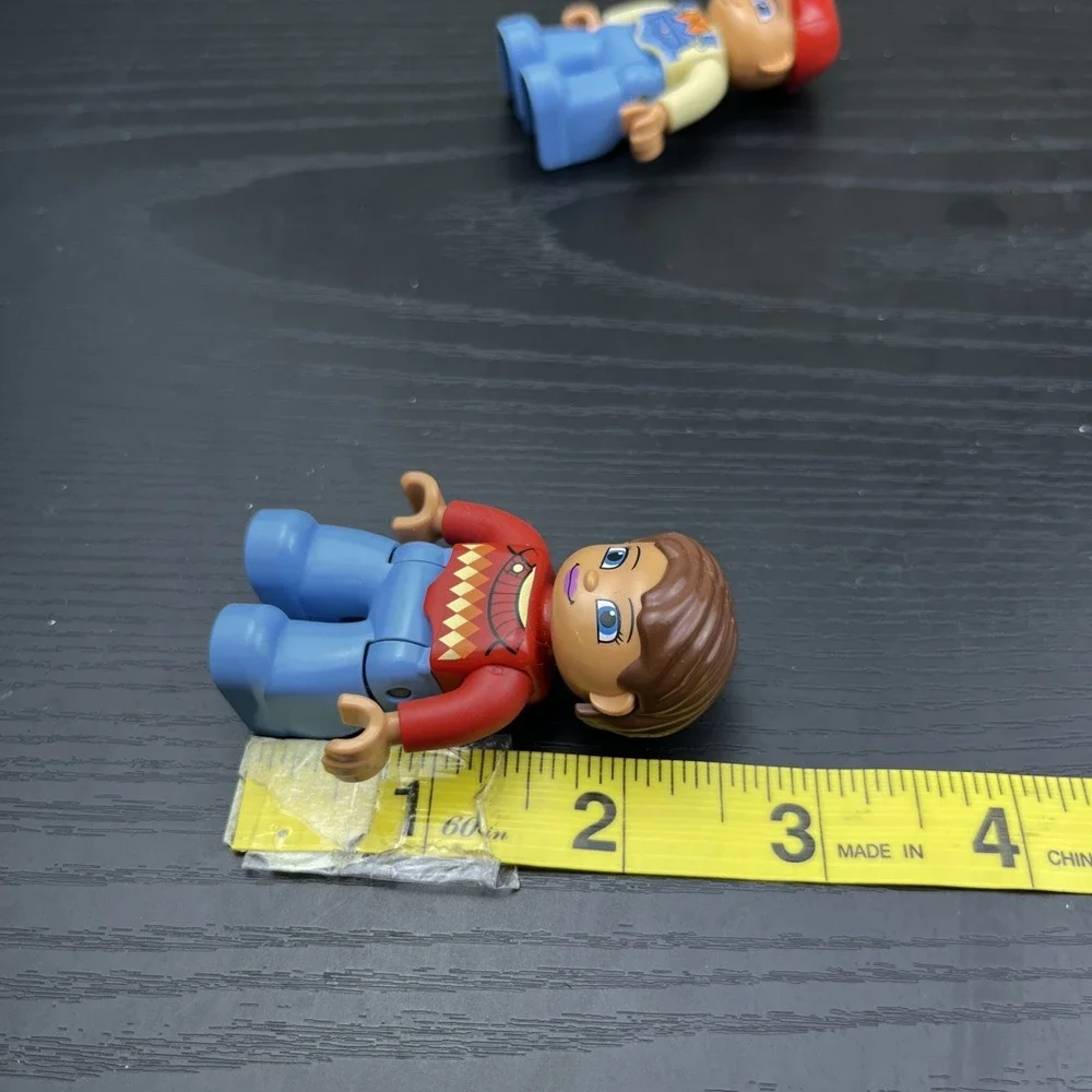 LEGO DUPLO Farmer Figures Lot of 2 Genuine Farm People Minifigures